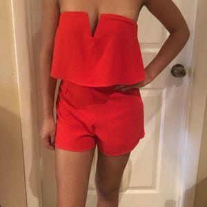 Red romper